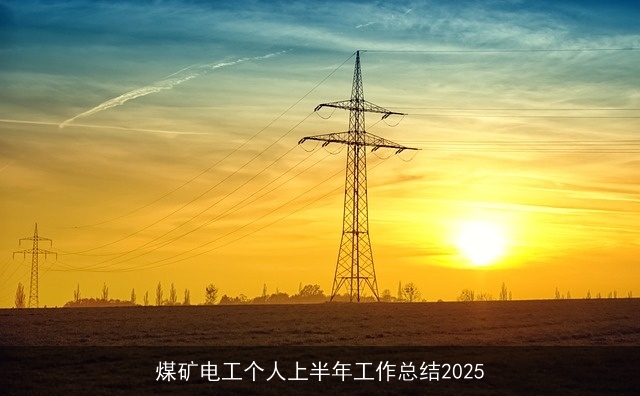 煤矿电工个人上半年工作总结2025