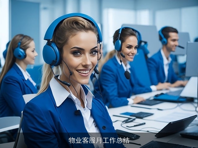 物业客服月工作总结