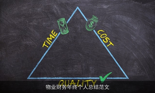物业财务年终个人总结范文