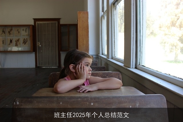 班主任2025年个人总结范文