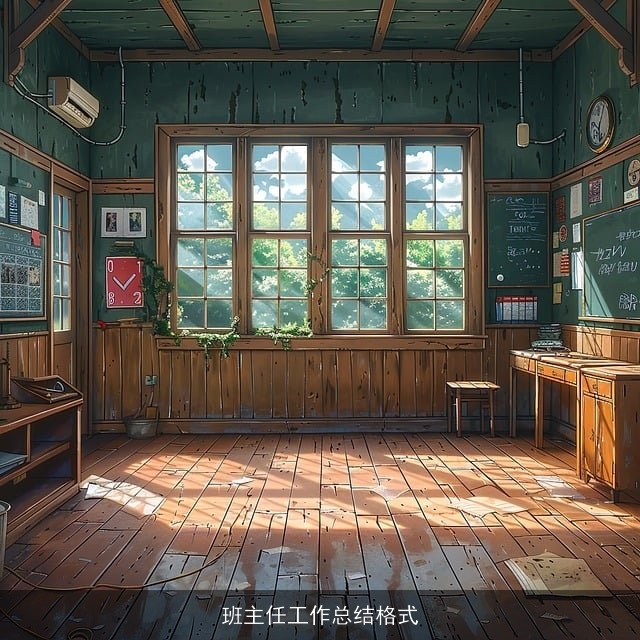 班主任工作总结格式