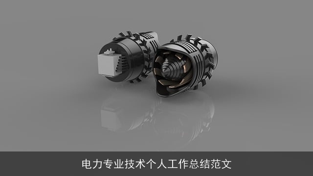 电力专业技术个人工作总结范文