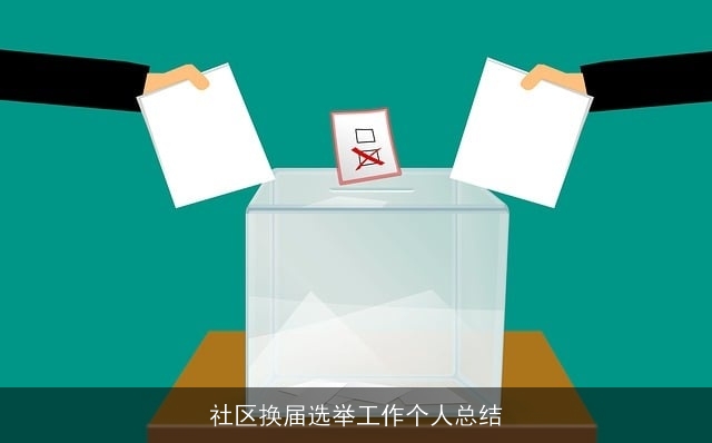 社区换届选举工作个人总结