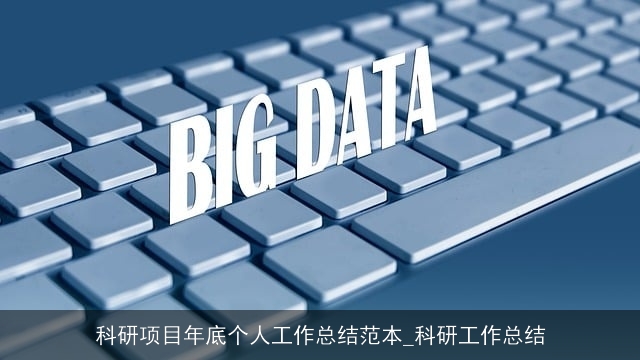 科研项目年底个人工作总结范本_科研工作总结