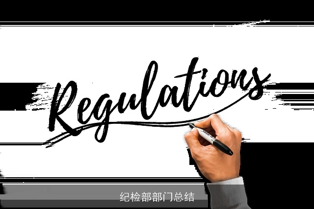 纪检部部门总结