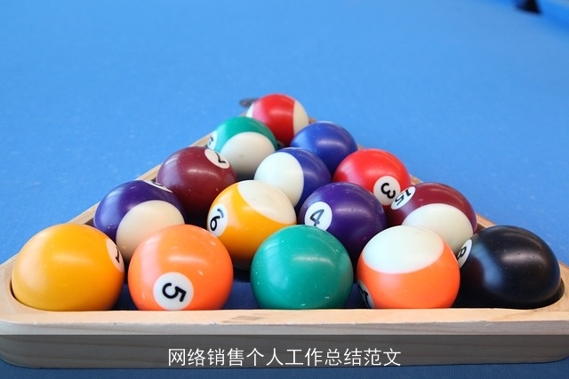 网络销售个人工作总结范文