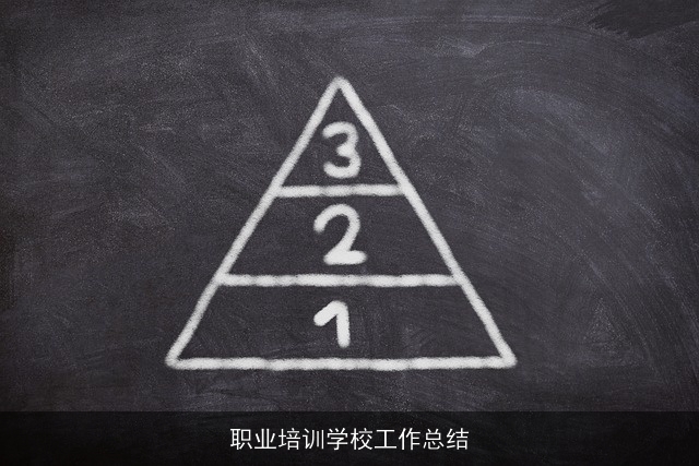 职业培训学校工作总结