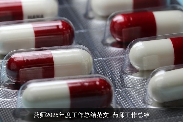 药师2025年度工作总结范文_药师工作总结