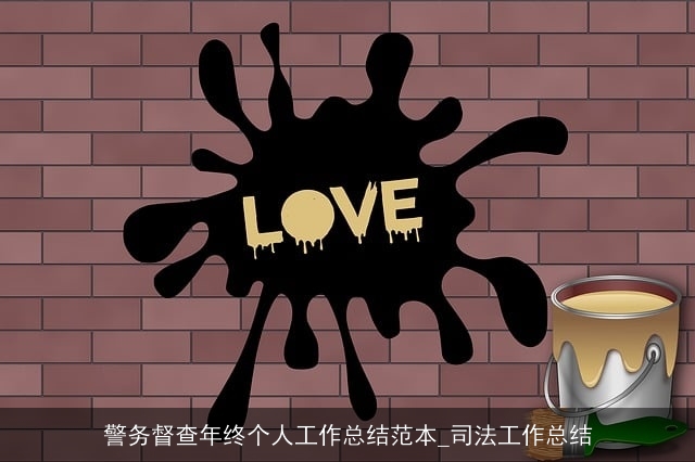 警务督查年终个人工作总结范本_司法工作总结