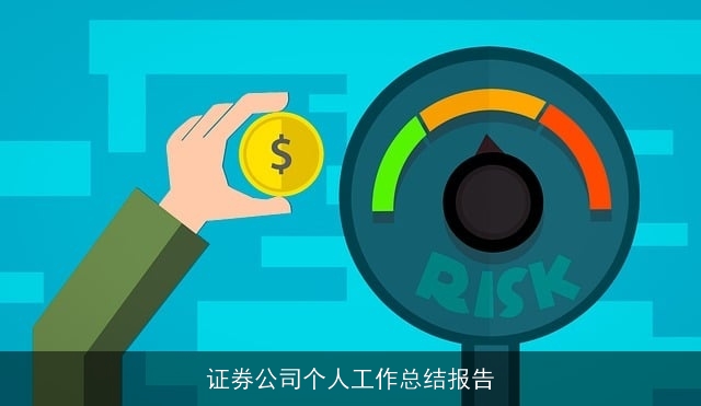 证券公司个人工作总结报告