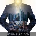 试用期满转正公务员个人总结
