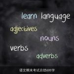 语文期末考试总结600字