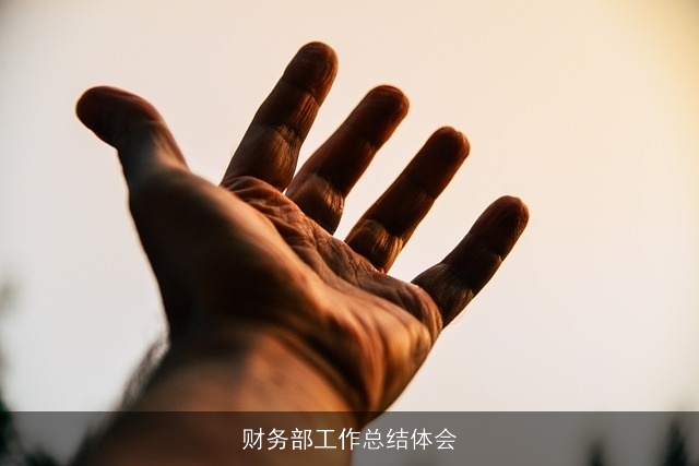 财务部工作总结体会