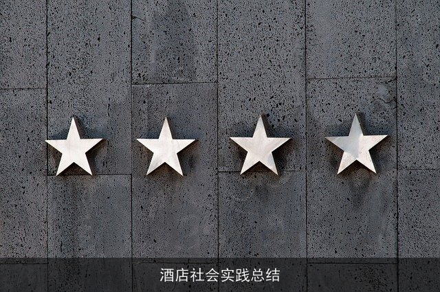 酒店社会实践总结