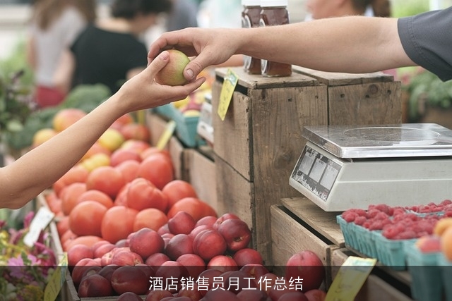 酒店销售员月工作总结