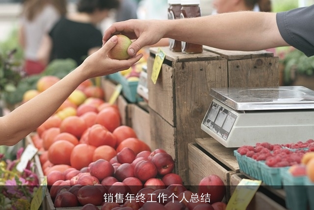 销售年终工作个人总结