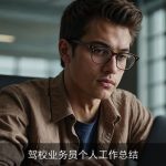 驾校业务员个人工作总结