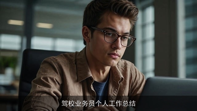 驾校业务员个人工作总结