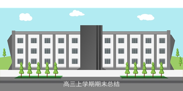 高三上学期期末总结