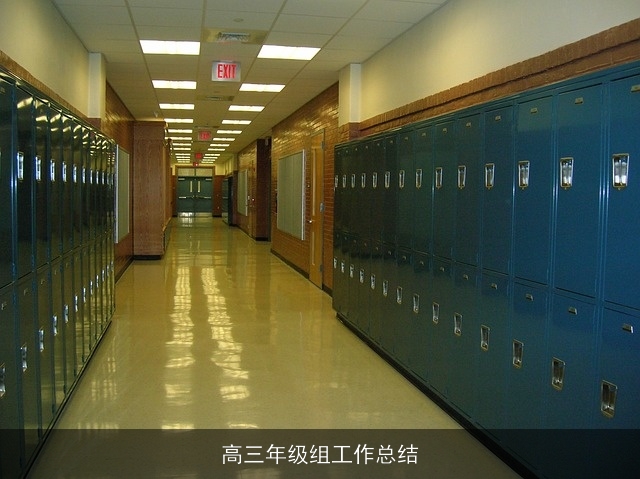 高三年级组工作总结