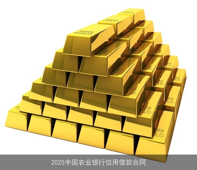 2025中国农业银行信用借款合同