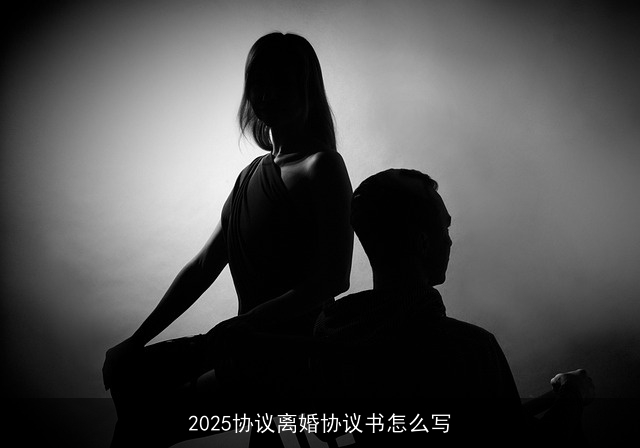 2025协议离婚协议书怎么写
