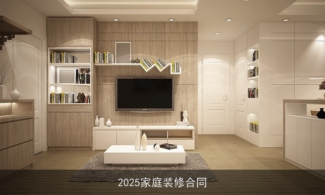 2025家庭装修合同