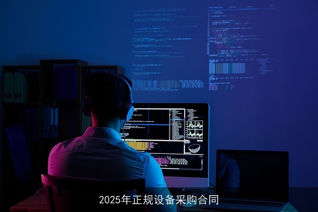 2025年正规设备采购合同