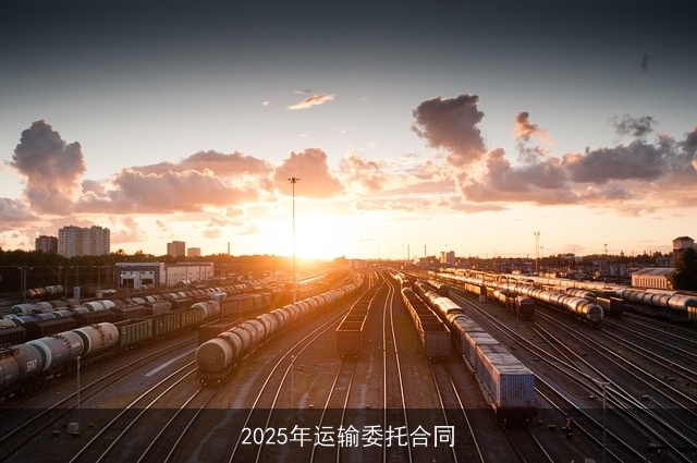 2025年运输委托合同