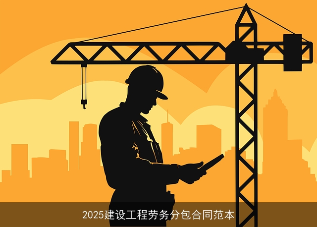 2025建设工程劳务分包合同范本