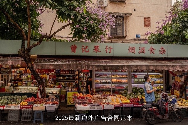 2025最新户外广告合同范本