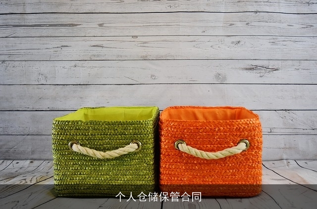 个人仓储保管合同