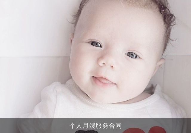 个人月嫂服务合同