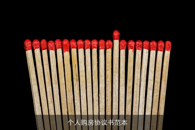 个人购房协议书范本