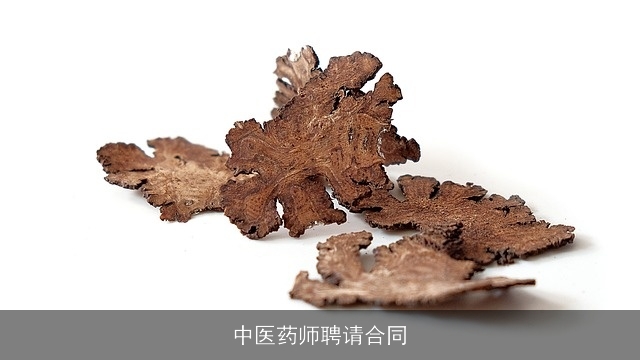 中医药师聘请合同