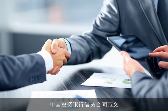 中国投资银行借贷合同范文