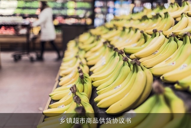 乡镇超市商品供货协议书