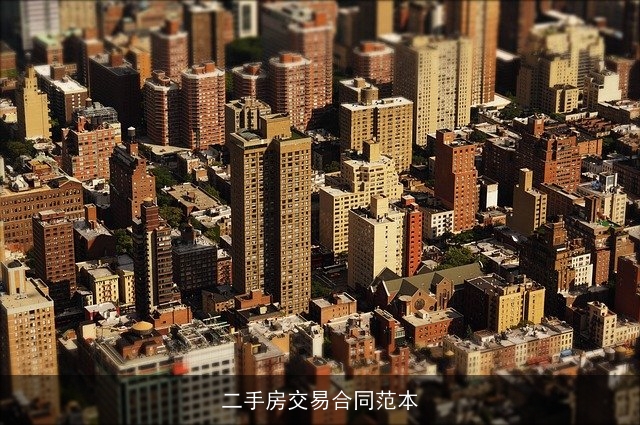 二手房交易合同范本