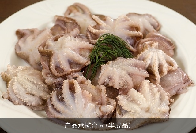 产品承揽合同(半成品)