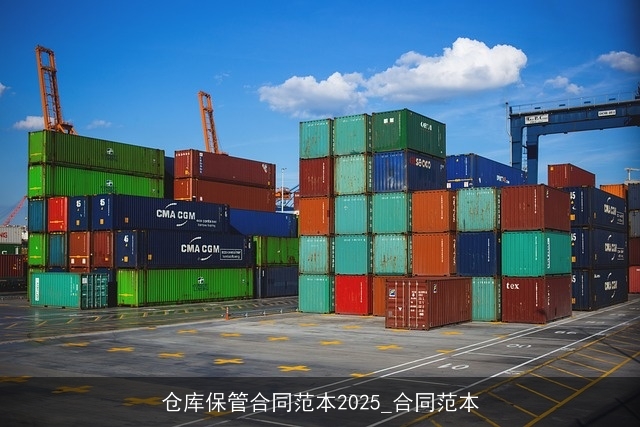 仓库保管合同范本2025_合同范本