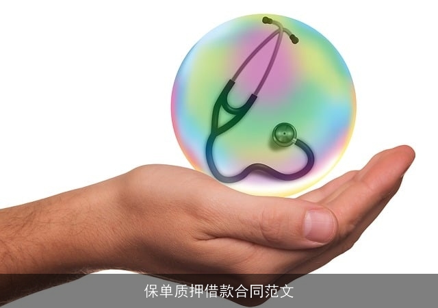 保单质押借款合同范文