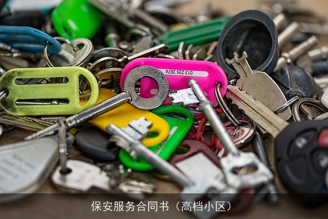 保安服务合同书（高档小区）