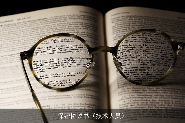 保密协议书（技术人员）