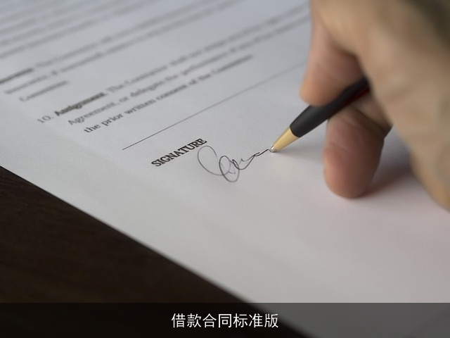 借款合同标准版