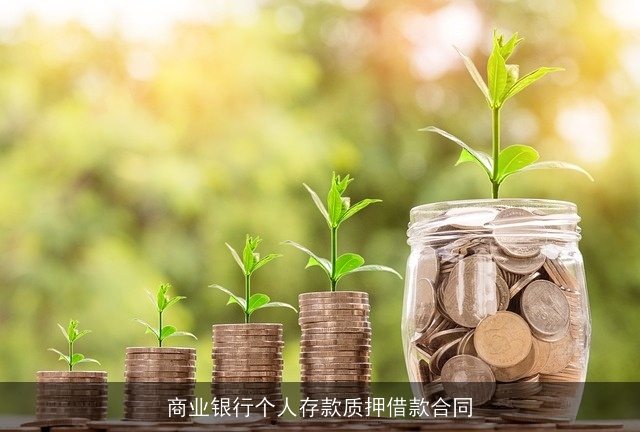 商业银行个人存款质押借款合同