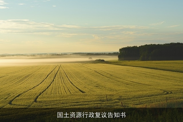 国土资源行政复议告知书