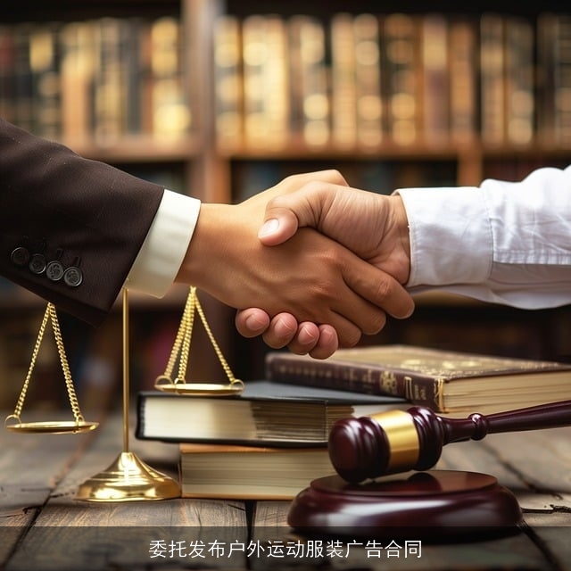 委托发布户外运动服装广告合同