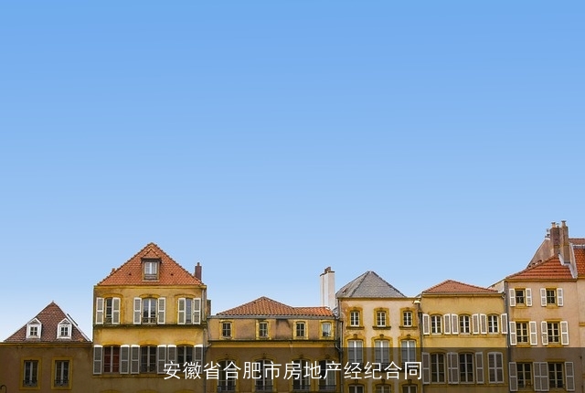 安徽省合肥市房地产经纪合同