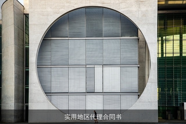 实用地区代理合同书