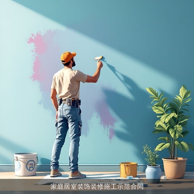 家庭居室装饰装修施工示范合同